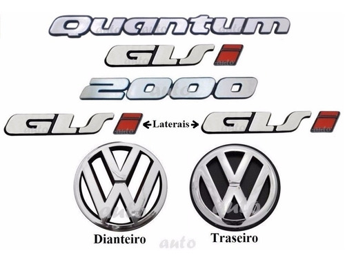Kit Emblemas Quantum Glsi 2000 + Laterais Glsi - 1992 À 1998