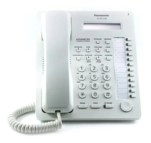 Conmutador Panasonic Telefono Kx At7730 Para Planta Blanco