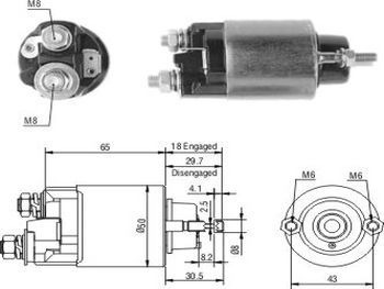 Solenoide N-denso Toyota Tercel/is/gm 12v Arranque