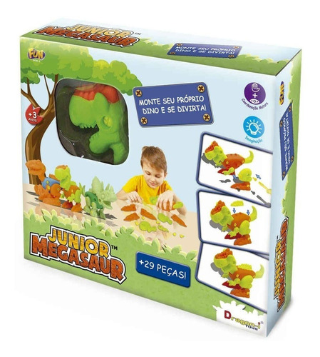 Brinquedo Mighty Megassaur Monte Seu Dino Sortido Fun 84356
