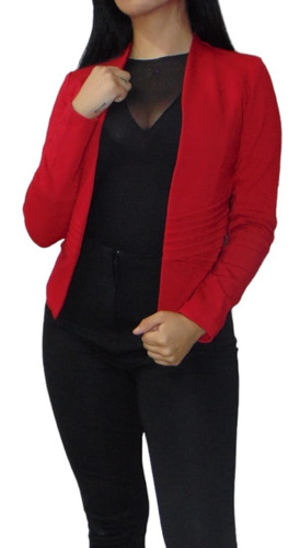 Saco Blazer Para Dama Mujer Formal Casual Abanico Entallado