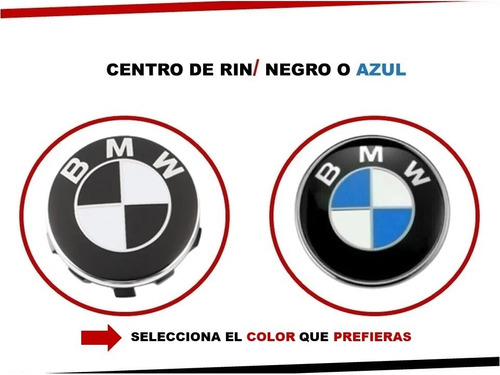 Par De Centros De Rin Bmw Serie 3 Varios Modelos 92-13 68 Mm