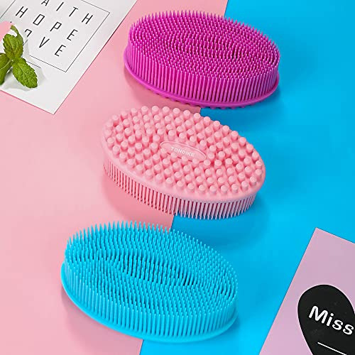 Exfoliante Corporal De Silicona, Juego De 3 Unidades, Suave,