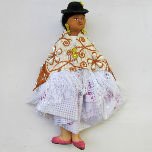 Muñeca Chola Antigua Boliviana Aymara De Coleccion Mamakolla