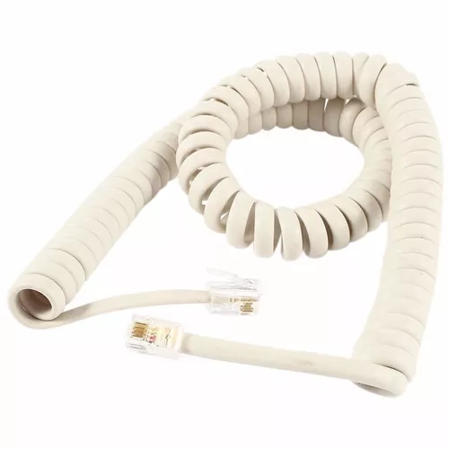 Cable Espiral de Teléfono 3 metros Beige