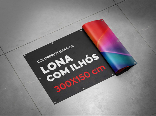 Lona Personalizada 1x1m Impressão Em Alta Qualidade