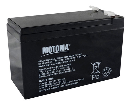 Imagen 1 de 7 de Bateria Recargable 12v 9ah Motoma Ms12v9 Ups San Martin 