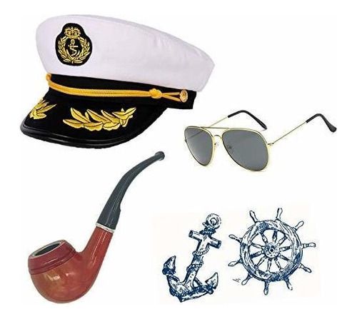 Silbato  Sailor Ship Yacht Barco Capitán Sombrero Accesorio