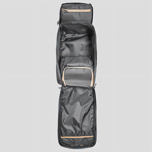 Mochila passeio Forclaz Travel100 cor preto design lisa 40L