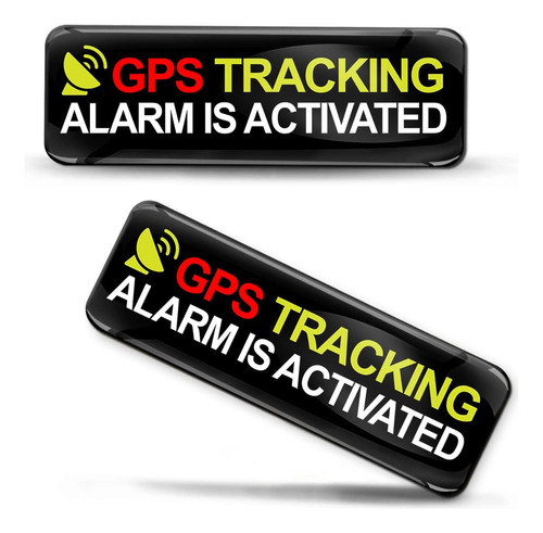 Biomar Labs 2 X Sticker 3d Gel Silicone Gps Tracking Alarm A