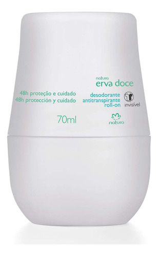 Desodorante Roll On Erva Doce 70 Ml. Natura