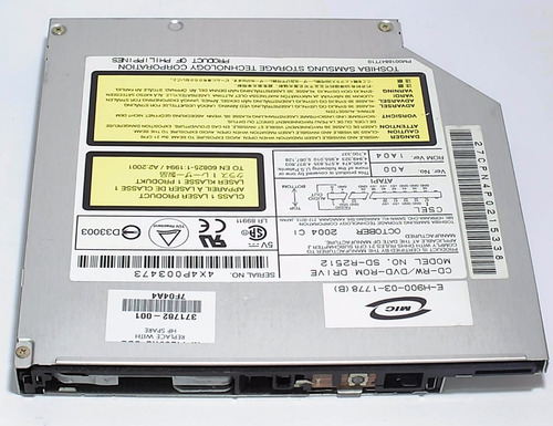 Unidad Laptop Ide Cd-rw Dvd-rom Toshiba Sd-r2512