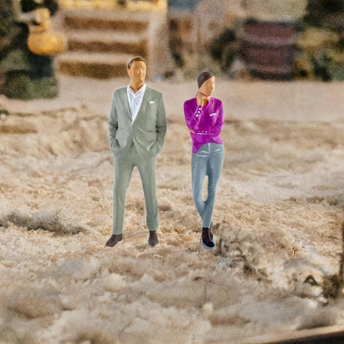 Figuras De Hombres Y Escala 1:64, 2 Piezas, Modelo De Gris
