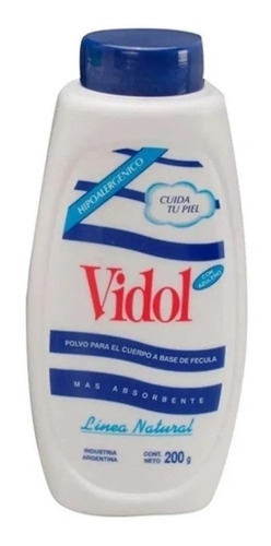 Vidol Talco Polvo Para El Cuerpo A Base Fecula 200 Gr