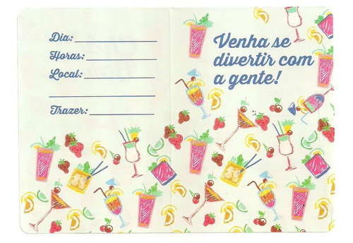 Imagem 2 de 3 de 50 Convites De Chá Bar (ref. 154) * Pronta Entrega *