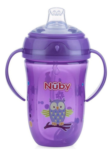 Nuby 360 - Taza Cómoda Con 2 Asas, Niña, 9 Onzas (el Color P