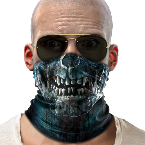 Bandana Mascara Zumbi Lenço Moto Ciclismo Proteção 01