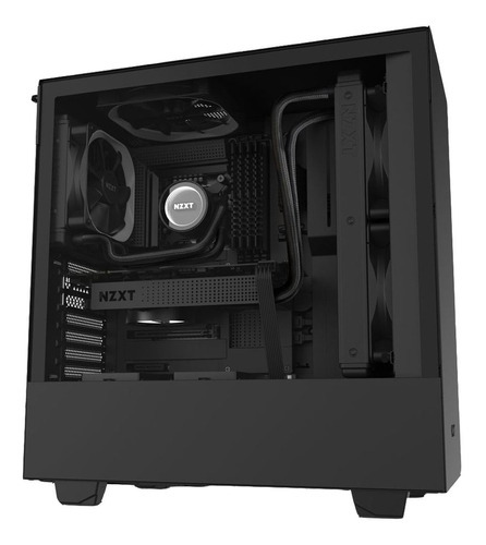 Gabinete Gamer Nzxt H510 Compact Media Torre Cris/temp Black Color Negro