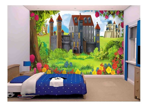 Papel De Parede Infantil Decoração Quarto Azs191 M²