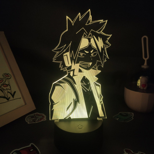 Mi Héroe Academia Anime Figura Denki Kaminari 3d Luces Led