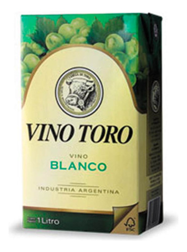 Vino  Tetra Blanco  1 Lt Toro Vinos En Tetra Brick