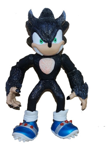 Sonic Werehog Negro  Con Luz Articulado Grande