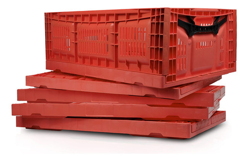Kit 5 Caixas Desmontáveis Vermelha