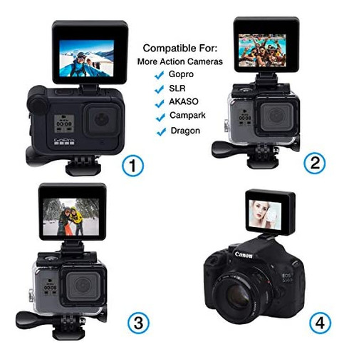 Pantalla Lcd Selfie Pantalla Lcd Compatible Con Gopro Hero 1