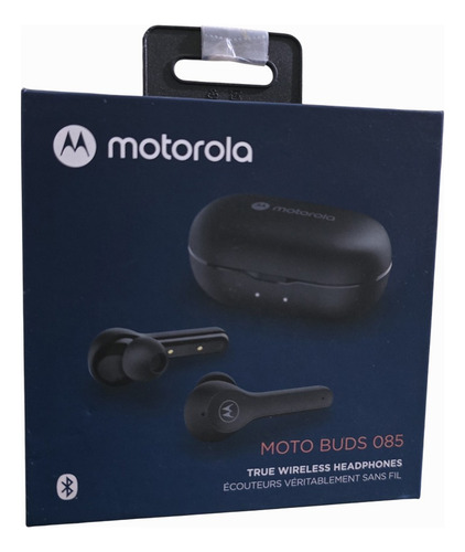 Audifonos Inalámbricos Motorola Motobuds 085 Estilo Earpods Negro