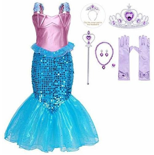 Henzworld Mermaid Princess Dresses For Little Girls Dcdtv