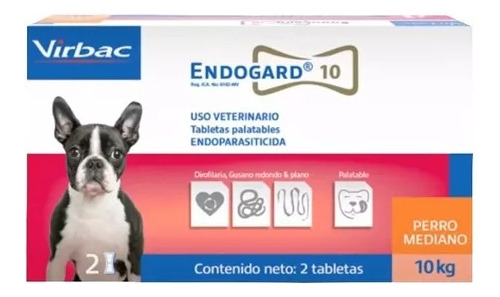 Endogard 10 Perros Caja X2 Tabletas