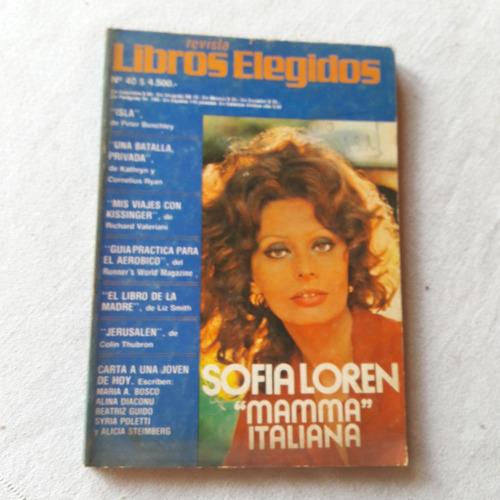 Revista Libro Elegido Nº 40 Ooctubre De 1979 Sofia Loren