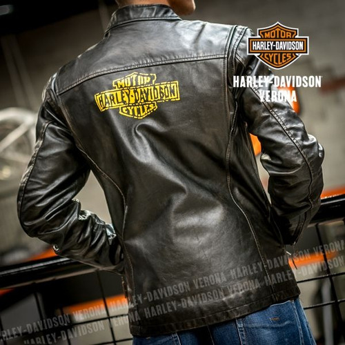 Jaqueta Em Couro Harley-davidson Slim Fit Tamanho Gg | Parcelamento sem  juros
