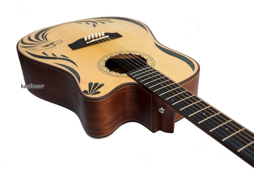 Imagen 5 de 10 de Guitarra Docerola Electroacústica Danwood De Picea Y Caoba