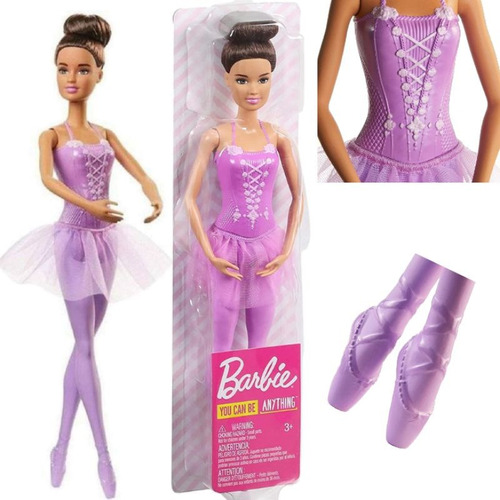 Barbie Boneca Bailarina Morena Fashion Mattel