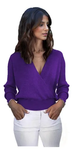 Blusas moradas de moda sales
