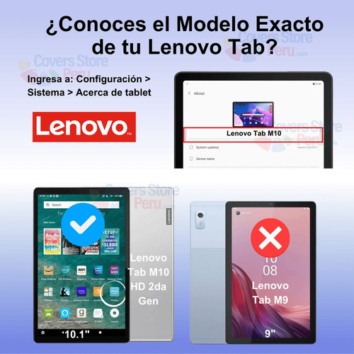 Combo Funda De Lenovo M10 2d Gen Tb X306x 360° Negro + Mica
