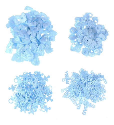 Chupetes De Tela Azul, Papel Confeti, 400 Unidades, Para Bab