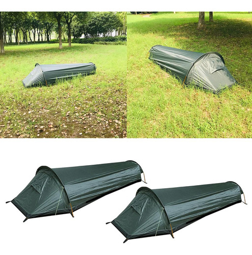Tenda De Acampamento Ultraleve Com 2 Peças, Saco De Dormir,