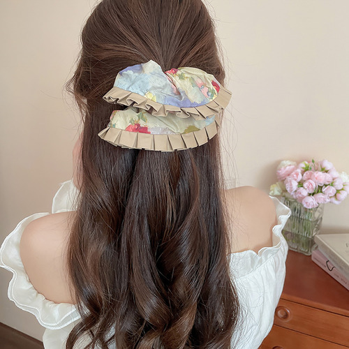 Accesorios Para El Cabello De Moda Con Encaje Plisado Estamp