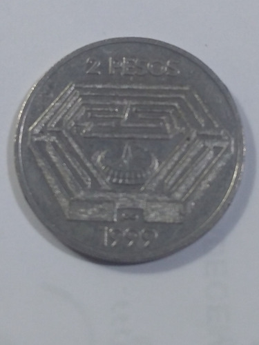 Moneda. 2 Pesos 1999. Borges