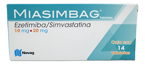 Ezetimiba Simvastatina 10mg/20mg Miasimbag Caja C/ 14 Tabs