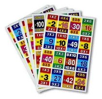 Comprar Lotería De Las Tablas De Multiplicar - 10 Tablas  20 X 13 Cm