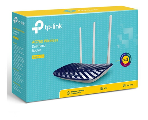 Router Wifi Doble Banda Ac750 Archer C20 Tp Link 733mbps