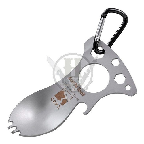 Cuchara Crkt Tool Compact Gris Multifuncion Camping Cubierto