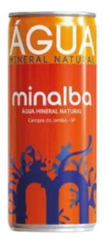 Água Minalba Lata 310ml Com Gás - Fardo 12 Unidades