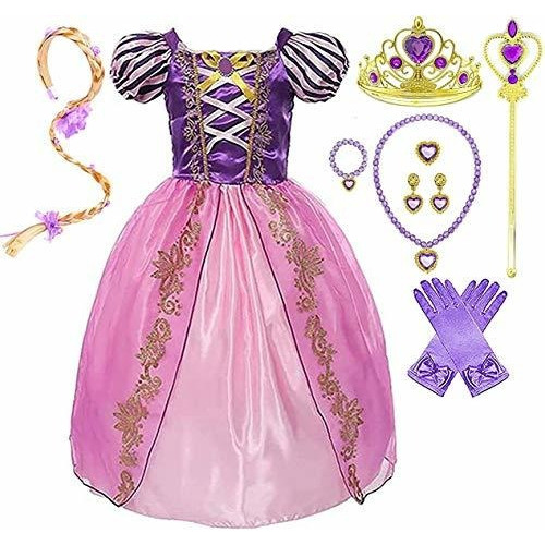 Romy's Collection - Disfraz De Princesa Rapunzel Morado Para
