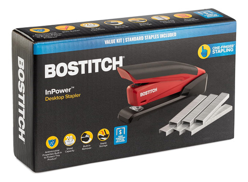 Grapadora Bostitch Con 1260 Grapas - Inpower P...