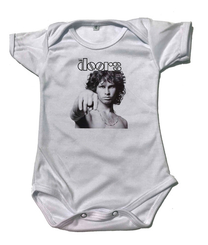 Pañalero Blanco Banda De Rock The Doors 