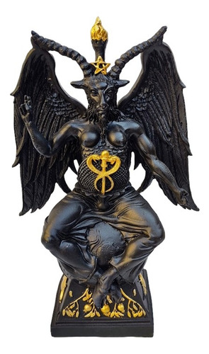 Baphomet Sobre Mundo 36cm Alto